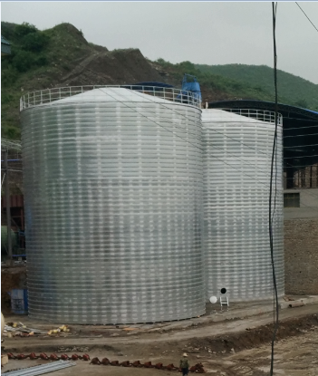 济源粮食钢板仓的安装全过程不用热焊接